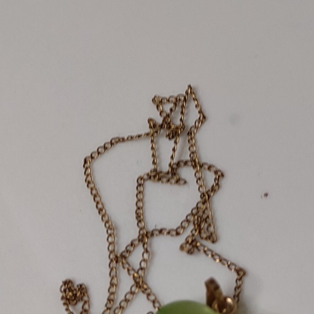 15" Lucky Four Leaf Clover 12K GF Pendant Necklace - Picture 9 of 11